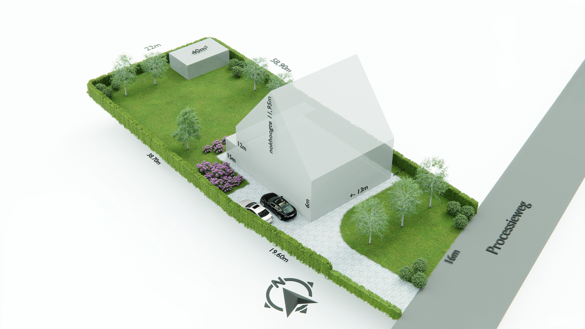 3D bouwgrondvisualisatie gemaakt met Polyplan